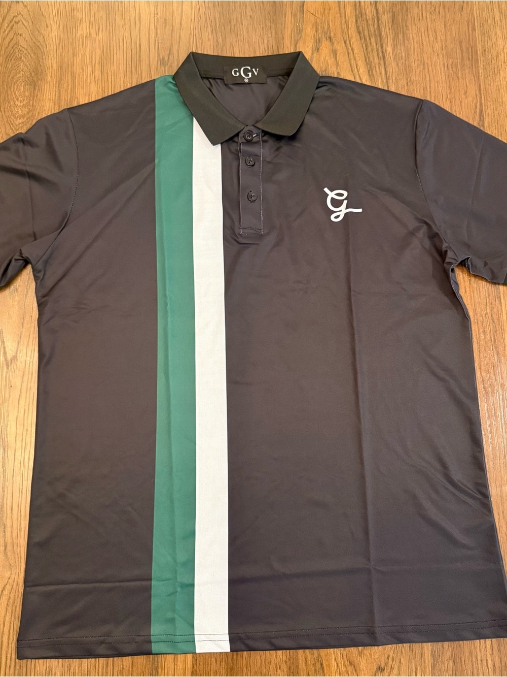 Ggv black golf polo